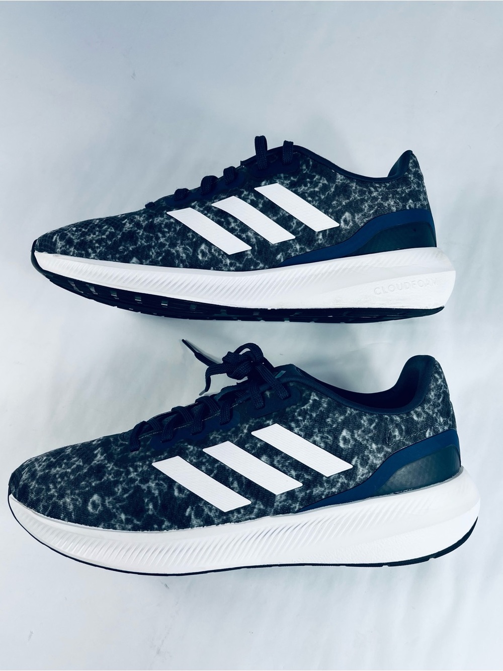 Adidas #ID2294 Men’s Size:11 1/2  Black and White Patterned Running Shoes